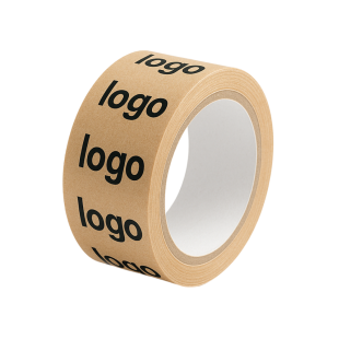 Lipni juosta su logotipu 132m x 50mm, 2 spalvos, popierinė Lipni juosta su logotipu 132m x 50mm, 2 spalvos, popierinė